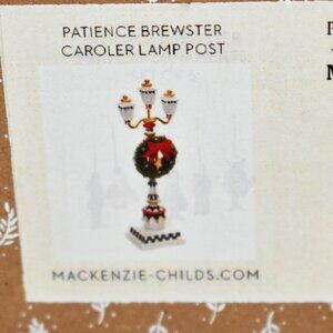 MacKenzie-Childs Patience Brewster Caroler Lamp Post #08-41098 NWT